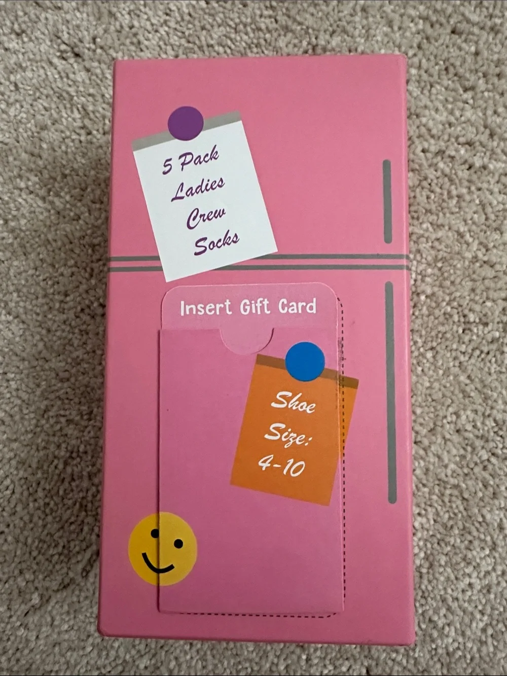 Girls Pink and Pastel Multi Pack Crew Socks